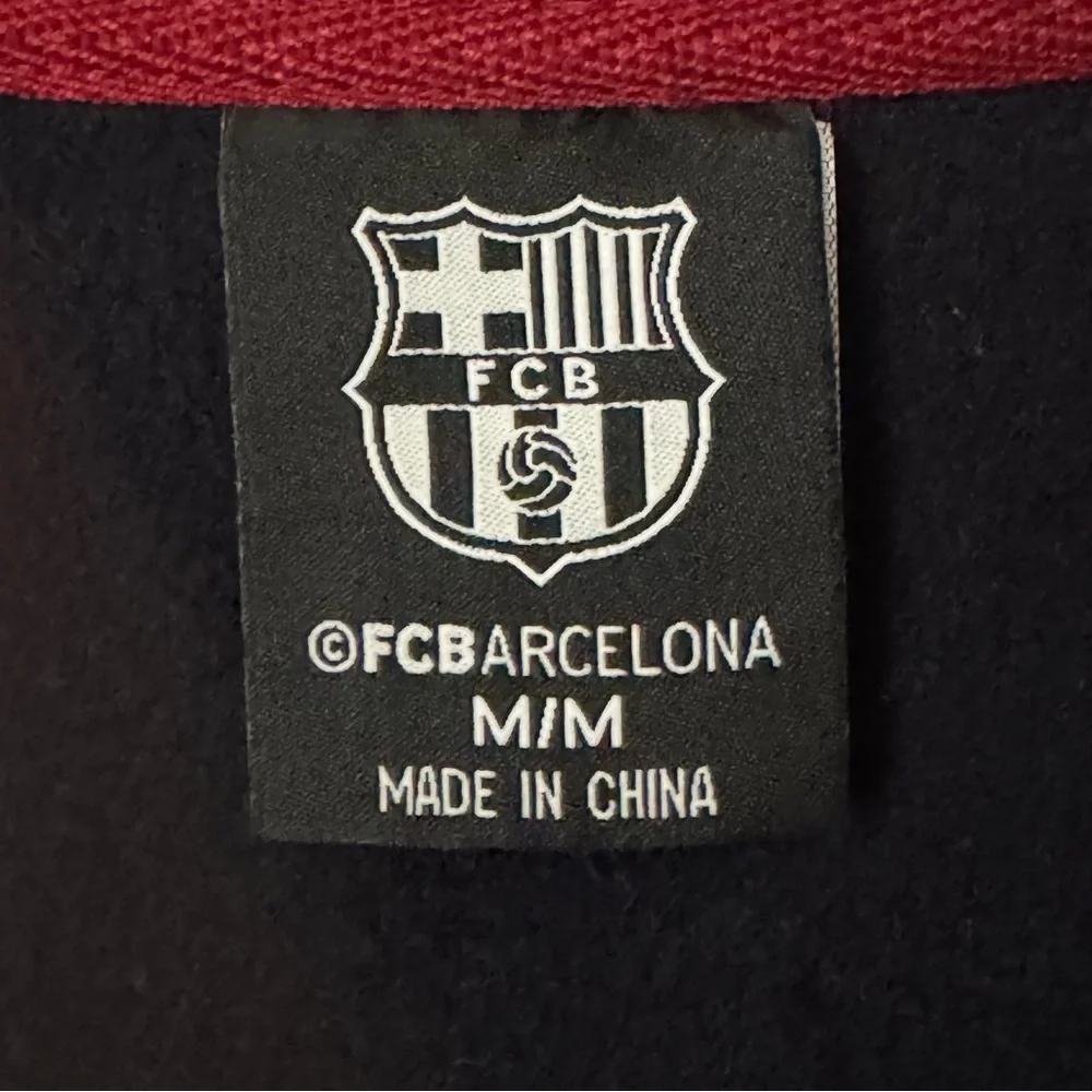 FC Barcelona Jacket Full Zip Blue Red Track Long Sleeve Soccer Barca Mens M